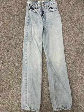 Abercrombie & Fitch Light Wash Blue High-Rise Jeans